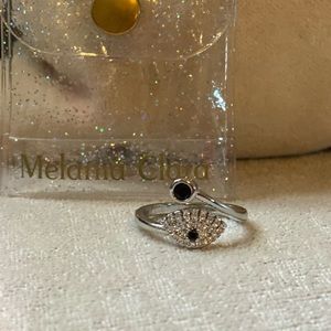 Melania Clara Silver Wisdom Eye Ring